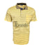 Polo classique  jaune rayé en fil de coton d'écosse